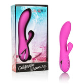 California Dreaming Malibu Minx Pink Ergonomic Vibrating Suction Toy VIBRATORS-RABBIT